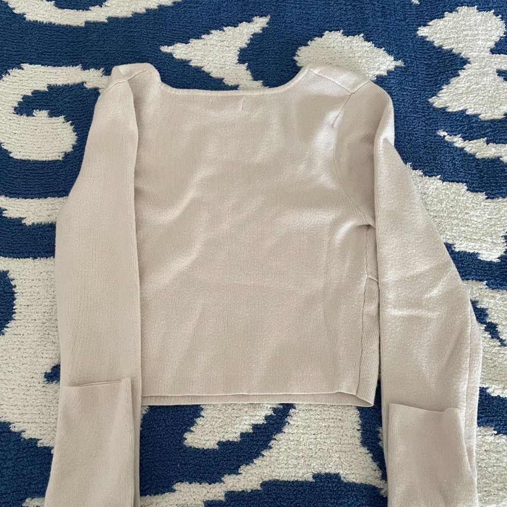 LA Hearts Cream Long Sleeve Sweater - Picture 4 of 4